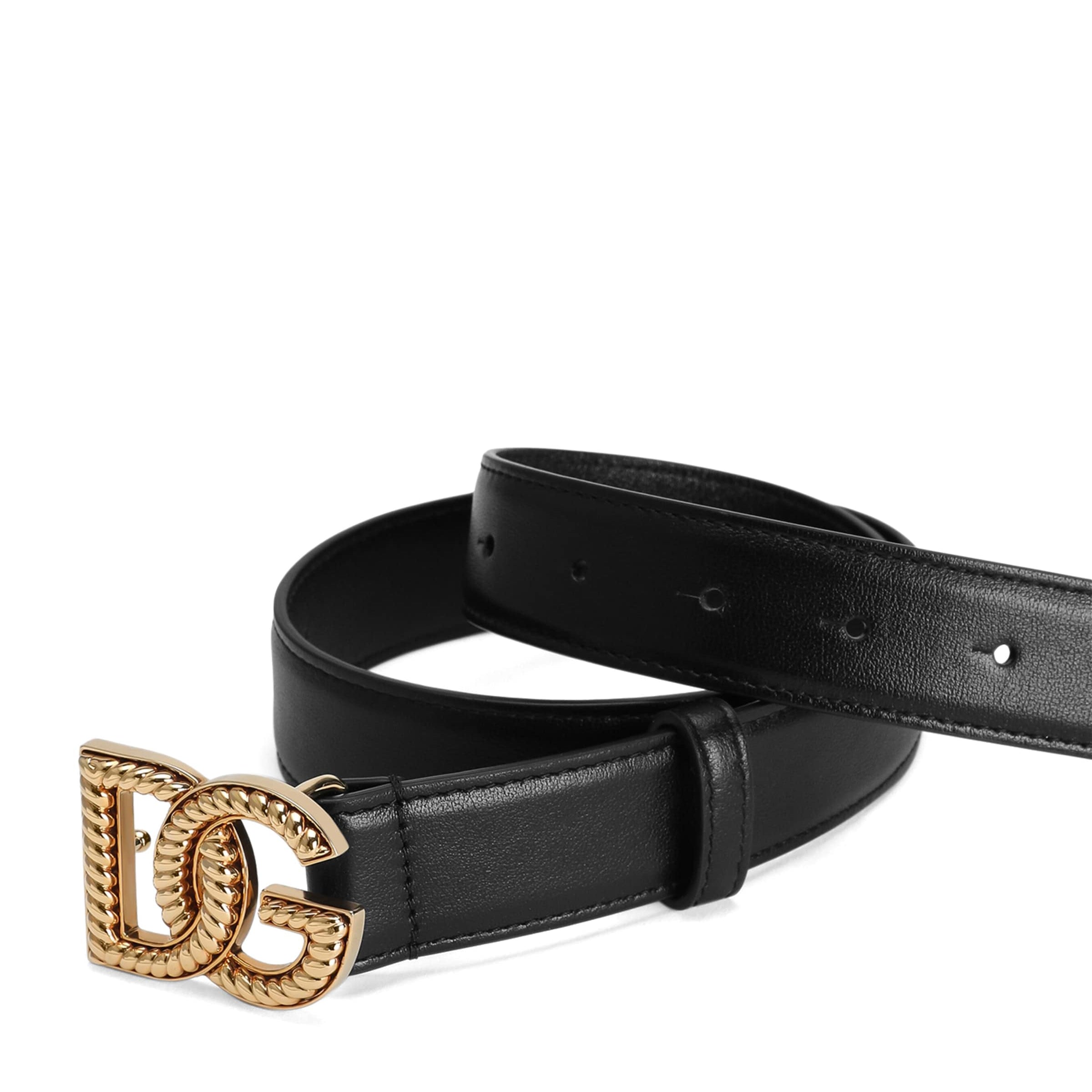 Multi Calfskin Logo Belt