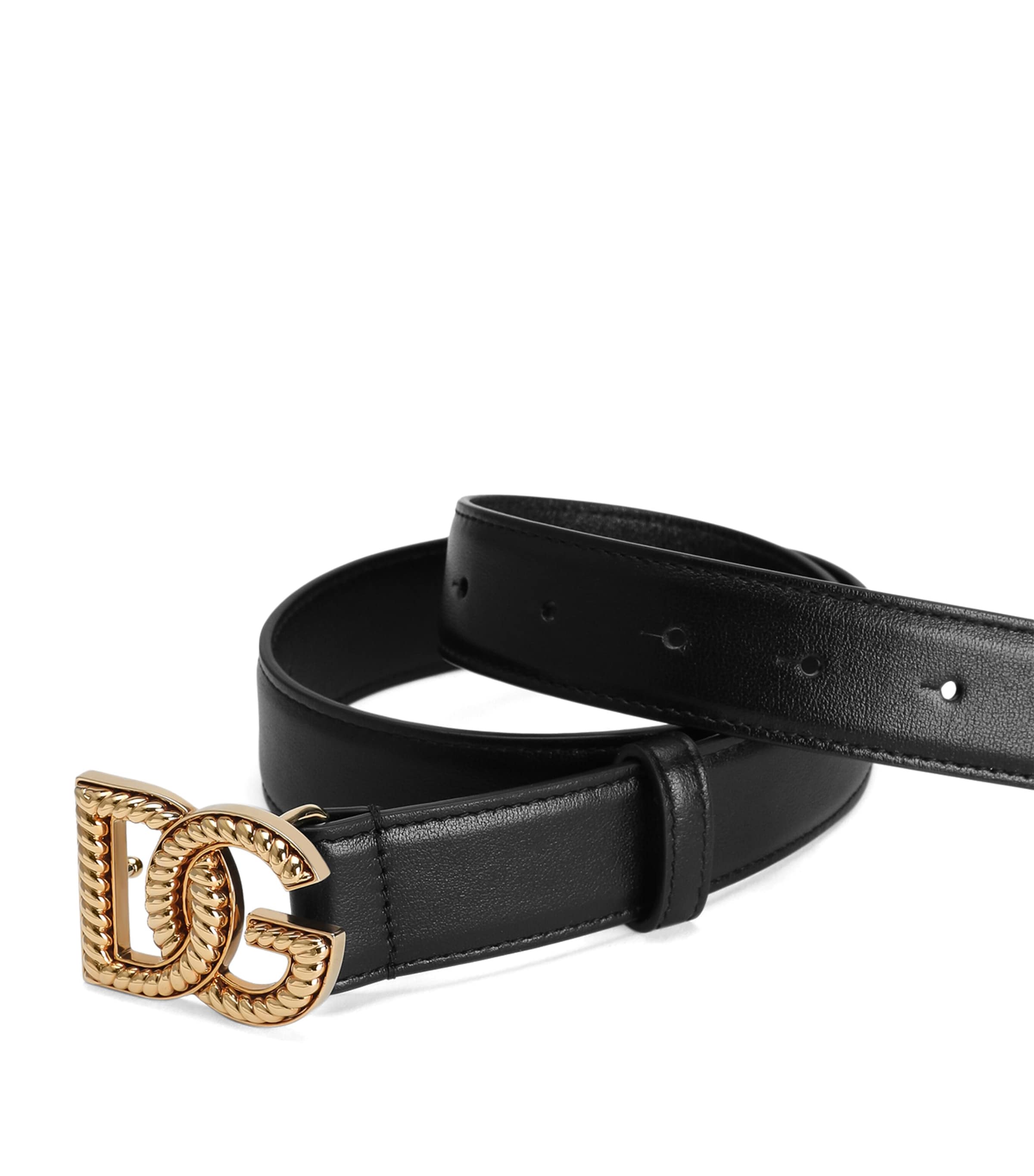 Multi Calfskin Logo Belt
