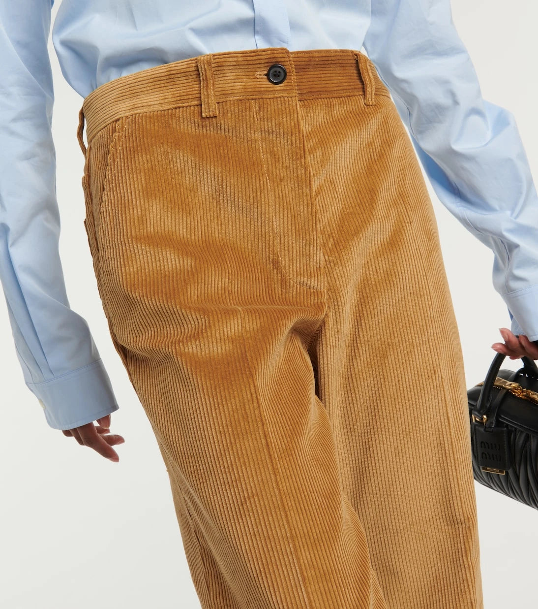Miu Miu - Low-rise cotton corduroy pants