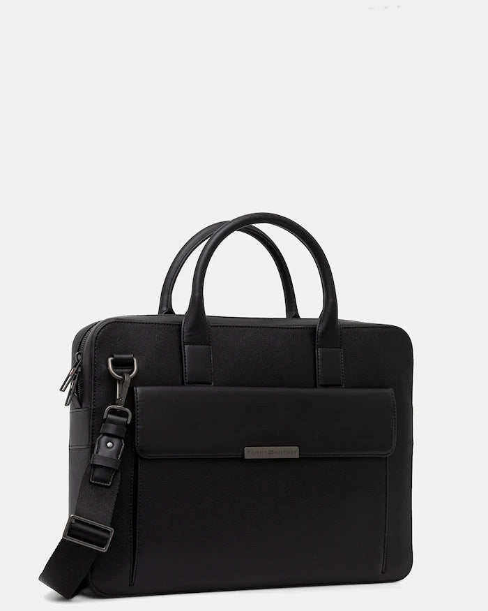 Кожена чанта за лаптоп Tommy Hilfiger 40 x 29,5 x 6 cm