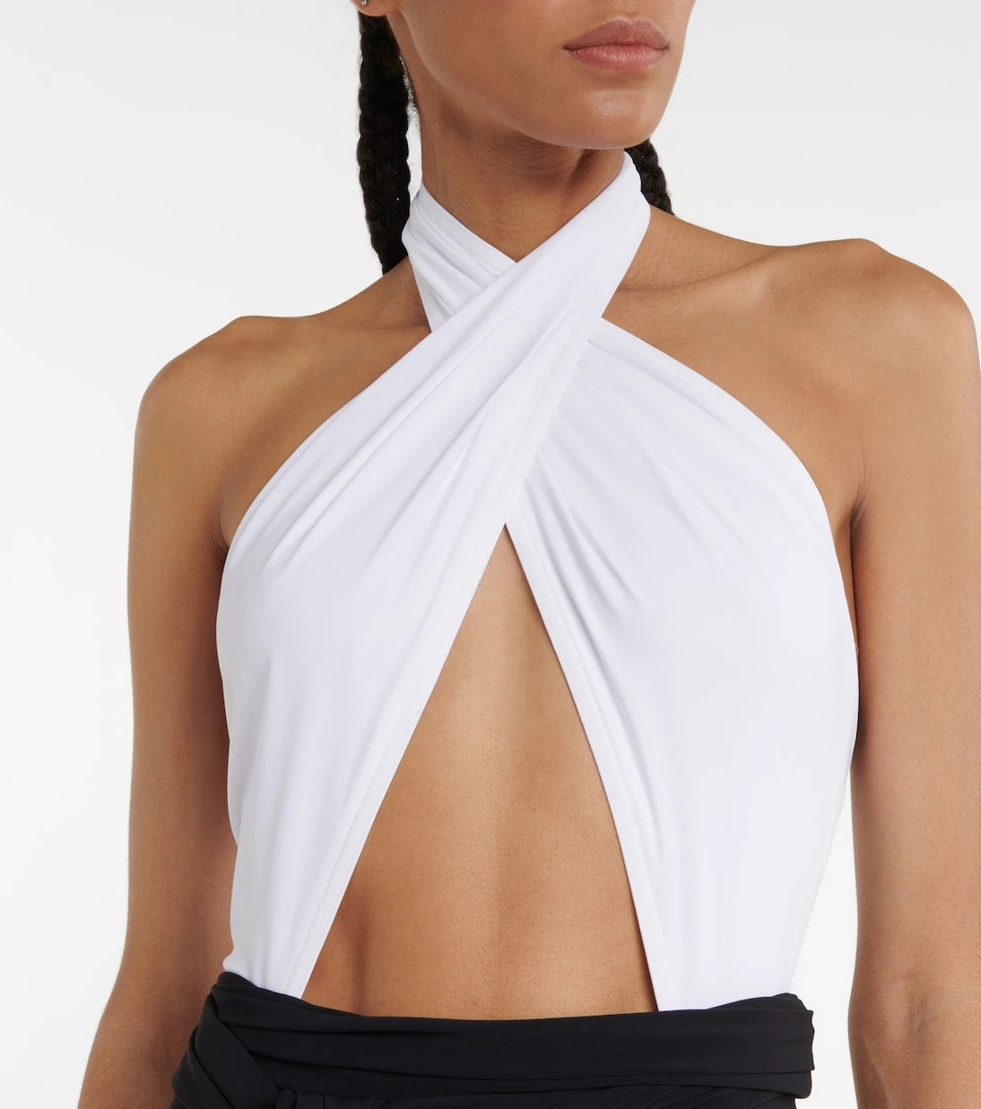 Karla Colletto - Cutout halterneck swimsuit