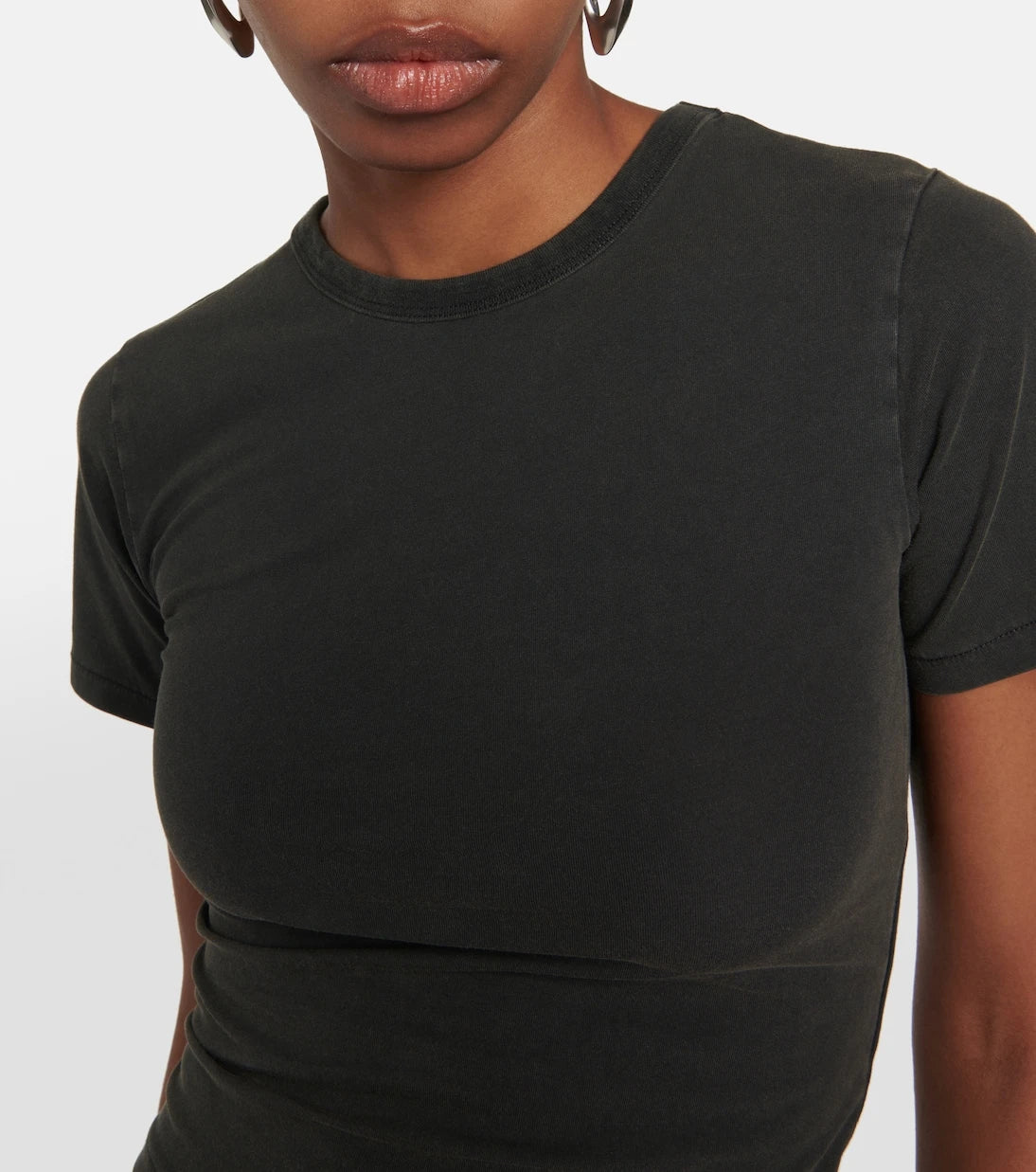 Entire Studios - Cropped cotton jersey top