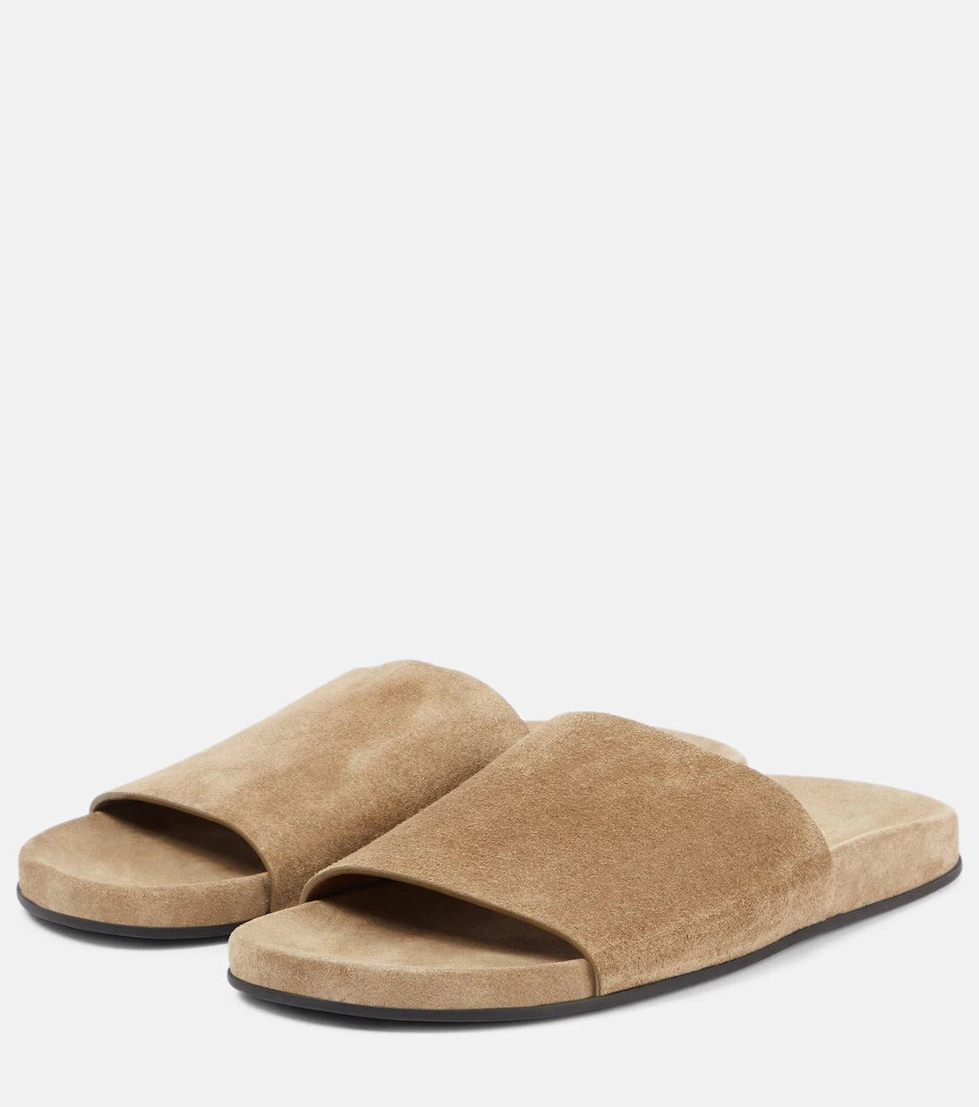 The Row - Hugh suede slides