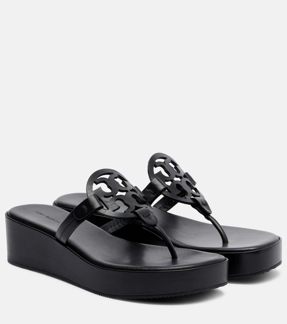 Tory Burch - Miller leather platform thong sandals