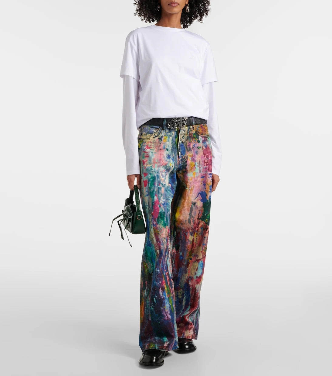 Acne Studios - Face cotton-blend jersey T-shirt