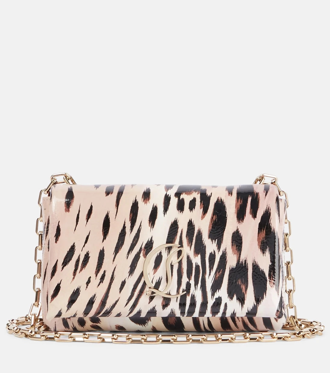 Christian Louboutin - Loubi54 printed leather clutch