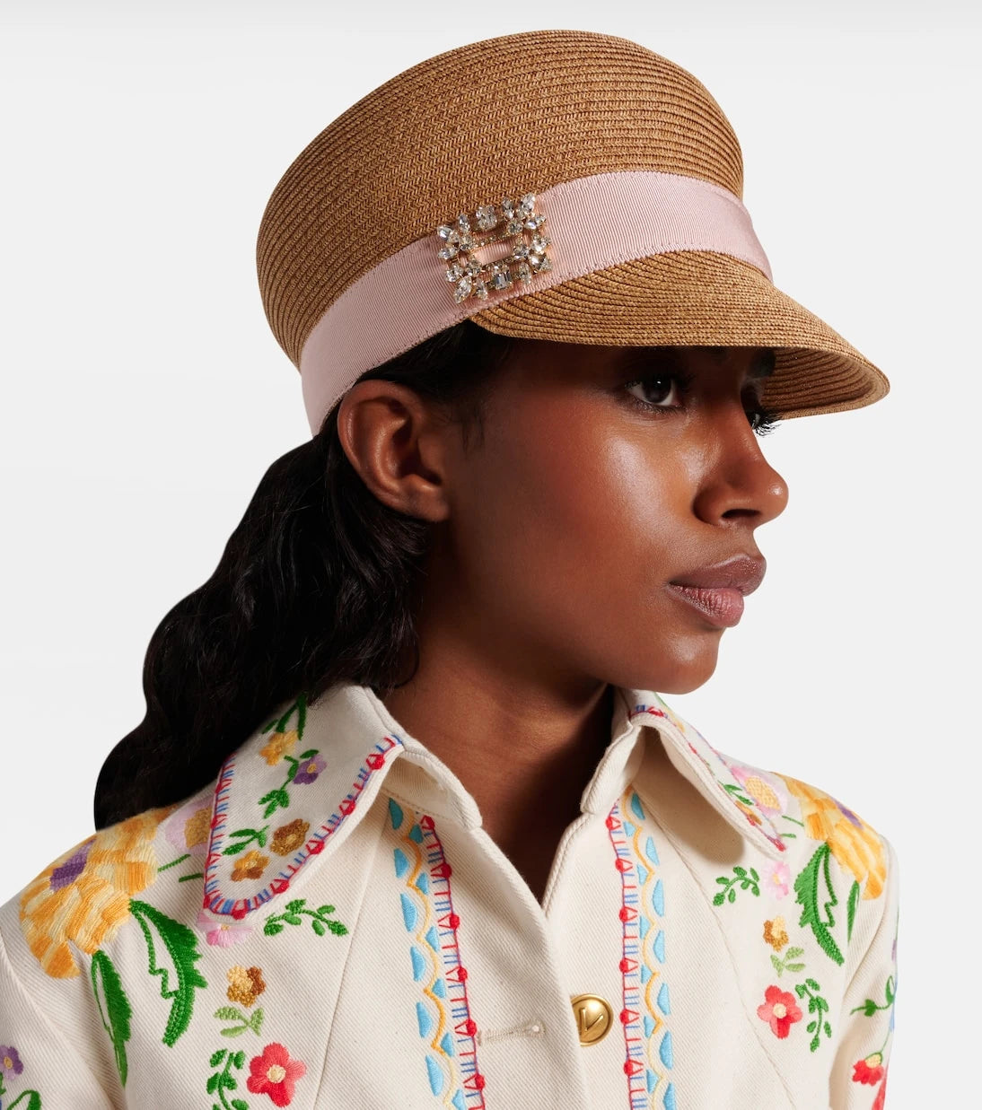 Roger Vivier - Broche Vivier newsboy cap