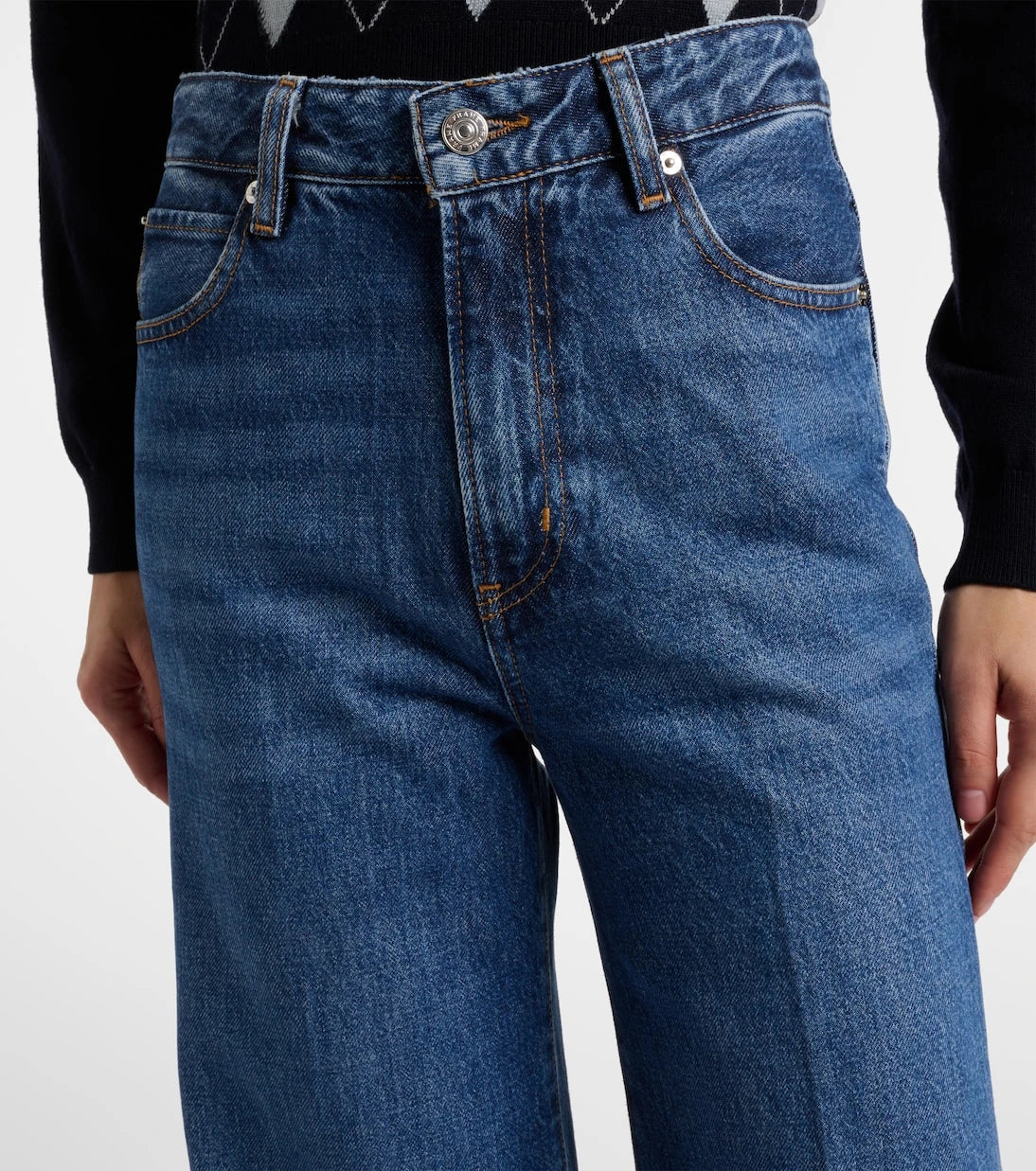 Frame - Slice high-rise flared jeans