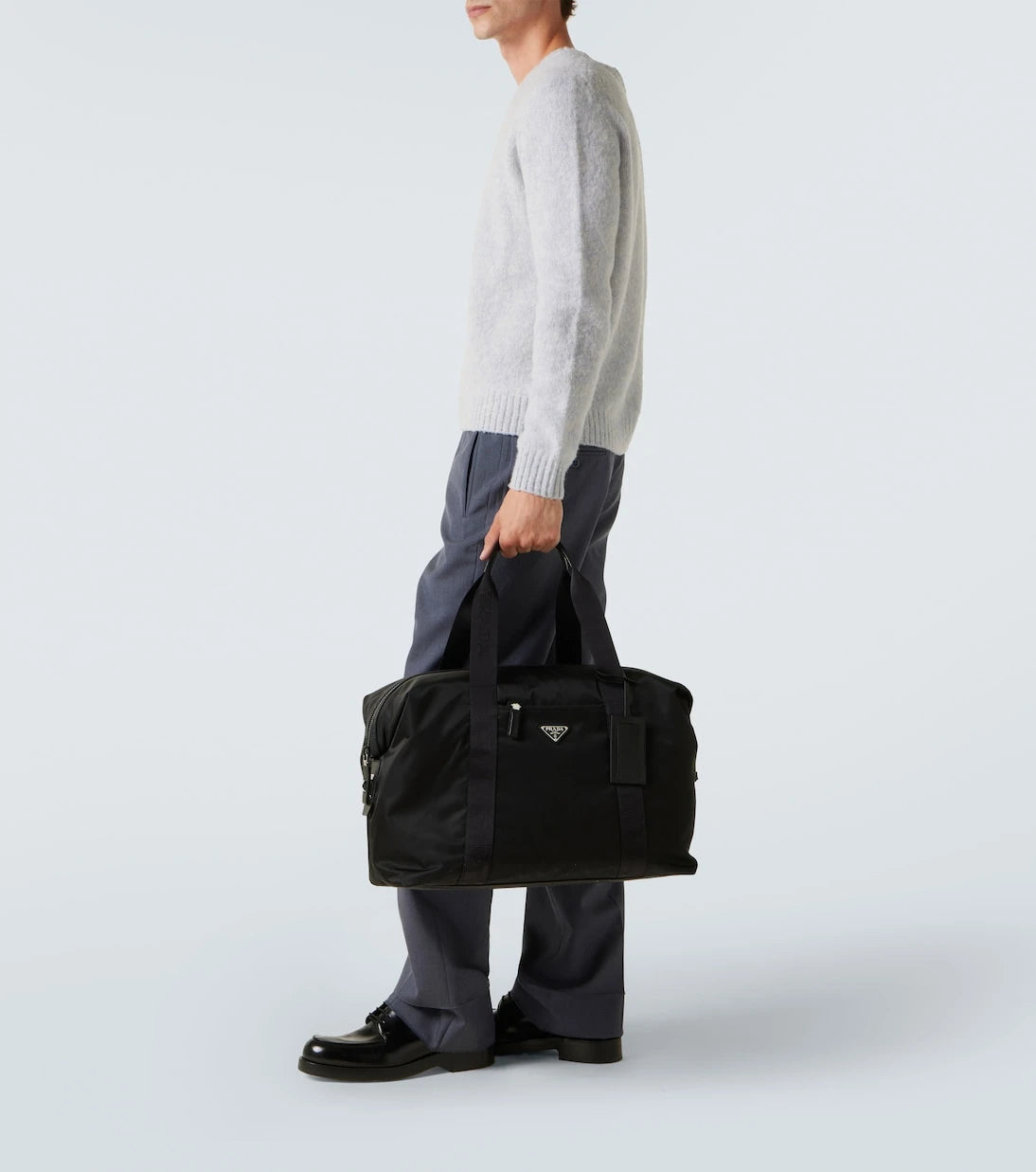 Prada - Re-Nylon leather-trimmed duffel bag