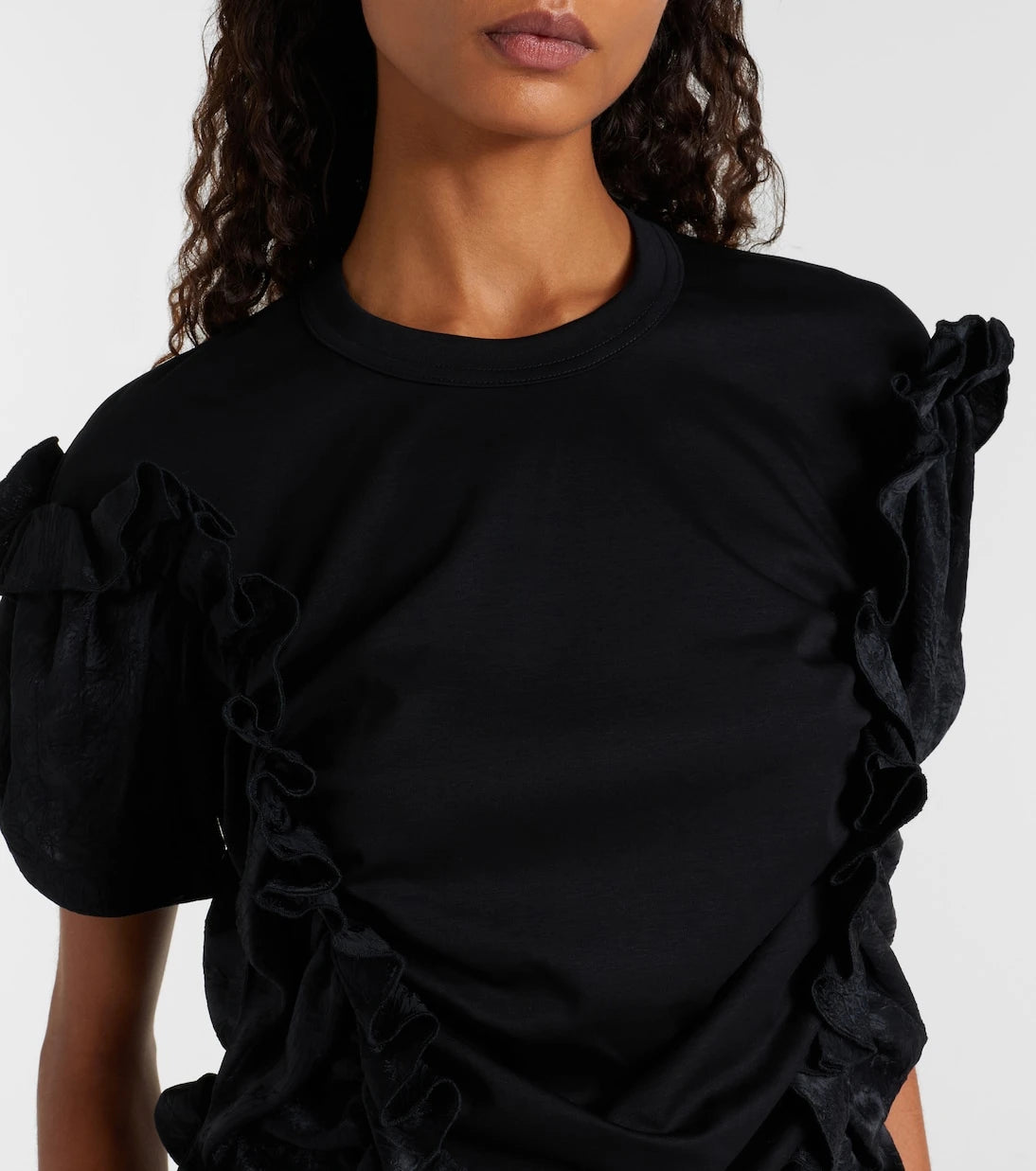 Noir Kei Ninomiya - Ruffled cotton top