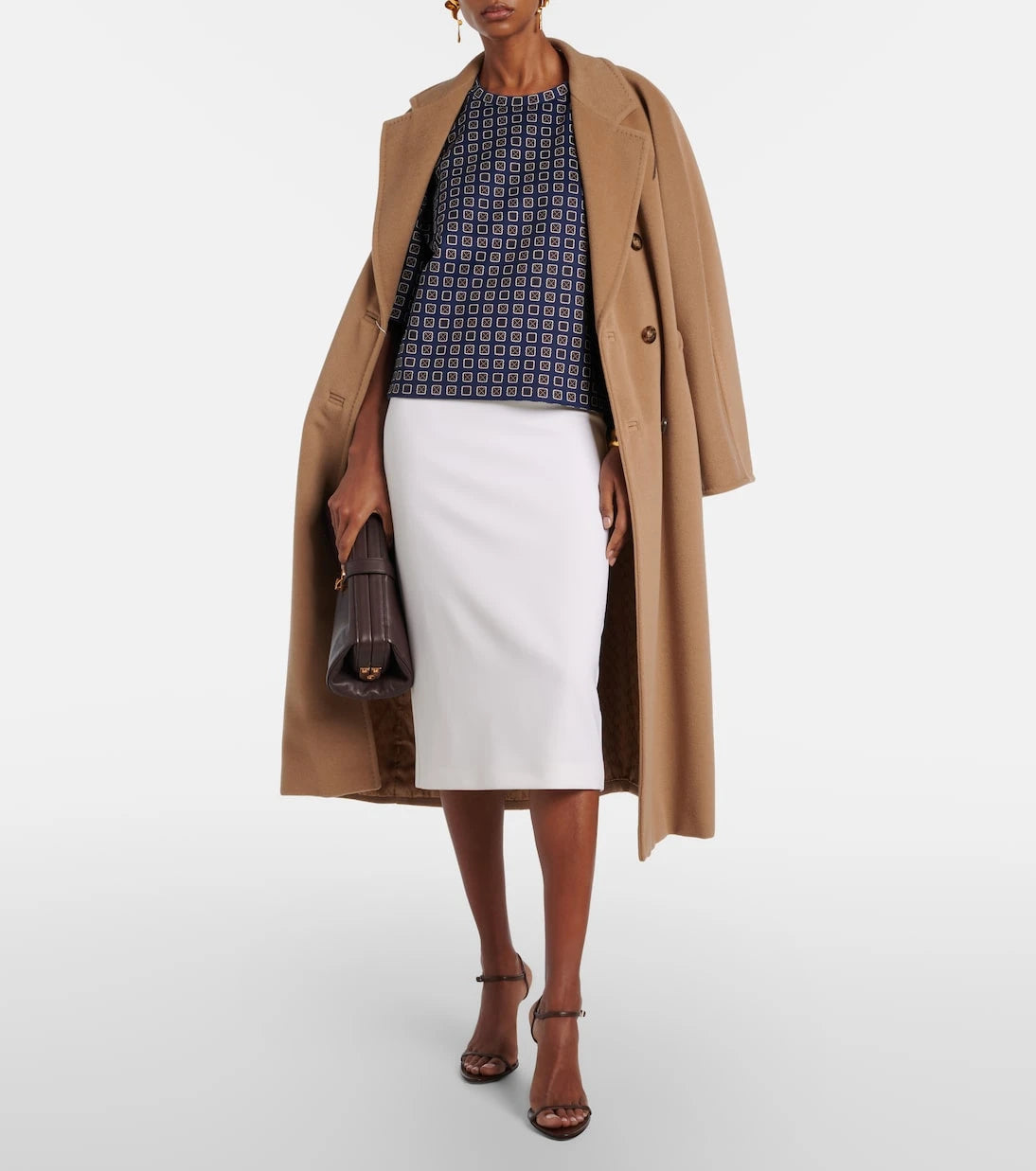 Max Mara - Otre wool midi skirt