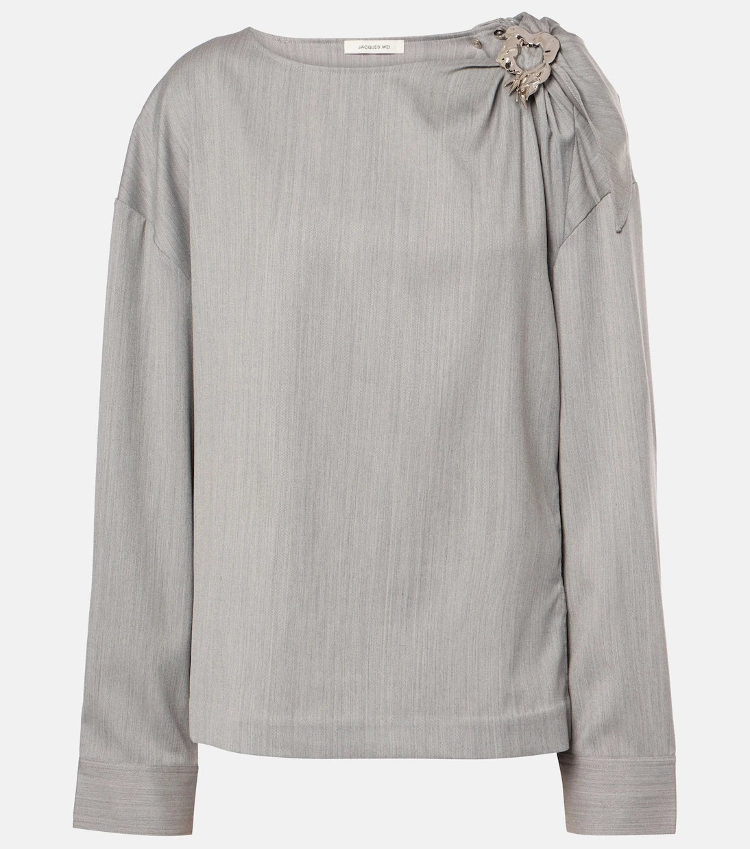 Jacques Wei - Embellished wool blouse