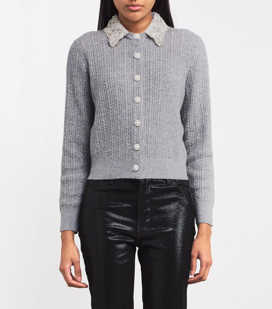 Black Wool-Cashmere Adaptable Cardigan