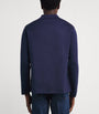 Navy Cotton Three-Pocket Overshirt