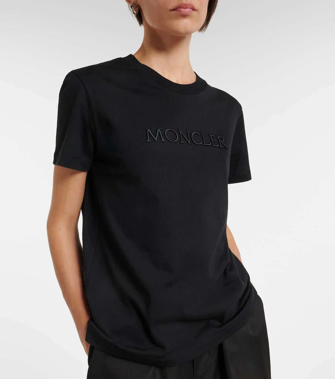 Moncler - Logo cotton jersey T-shirt