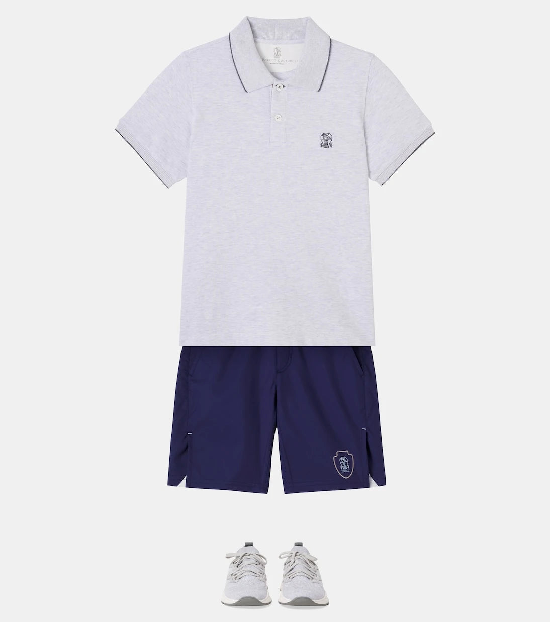 Brunello Cucinelli Kids - شورت بالشعار