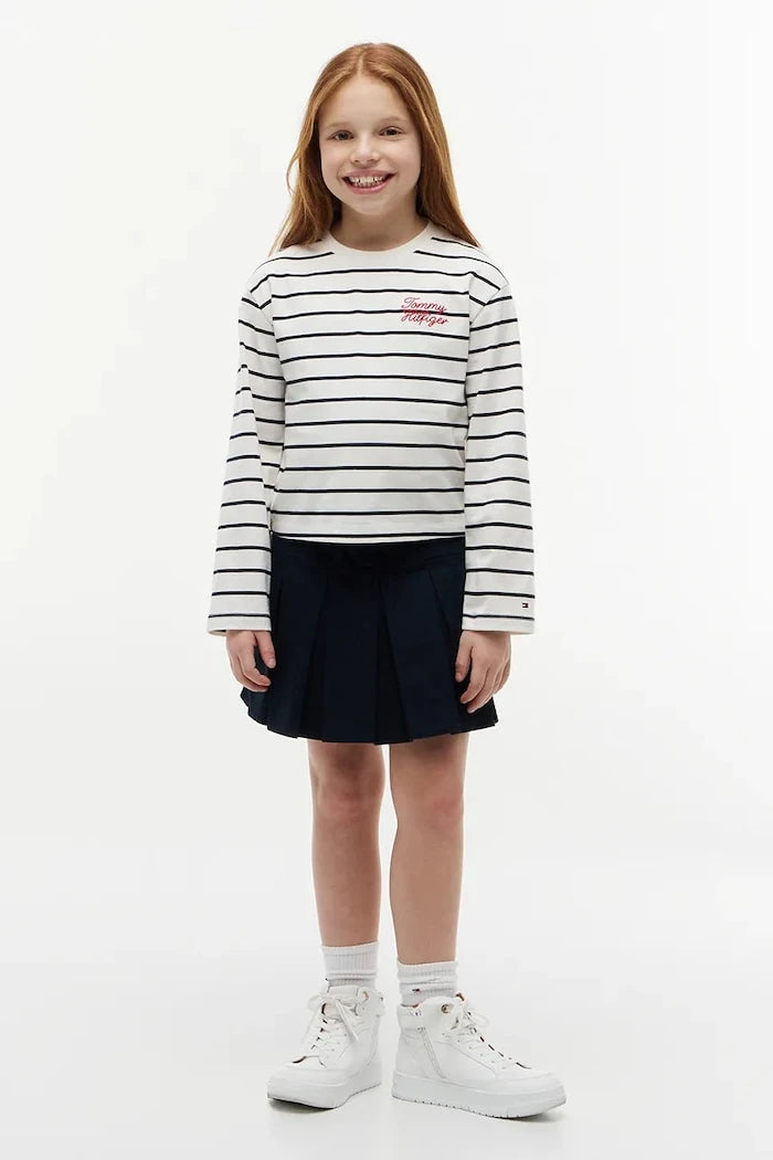 Tommy Hilfiger блуза с дълги ръкави за деца от памук