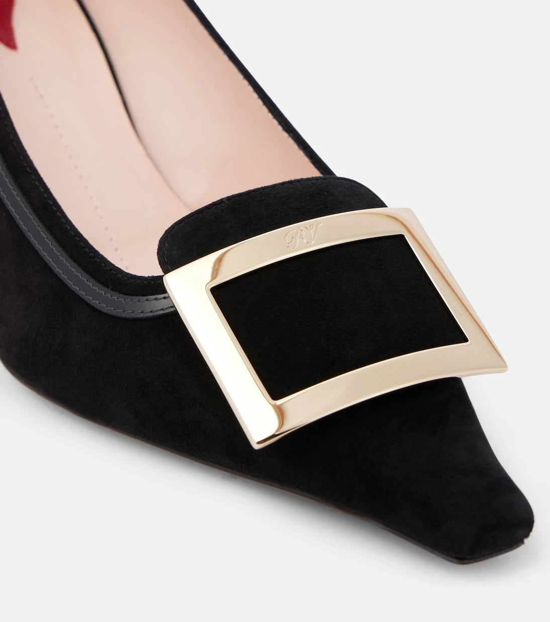 Roger Vivier - حذاء فيف كانارد 55 من جلد الشمواه بكعب عالٍ