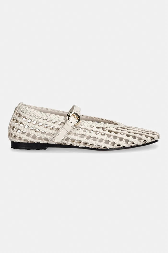 Tommy Hilfiger WOVEN LEATHER MIX BALLERINA balerink