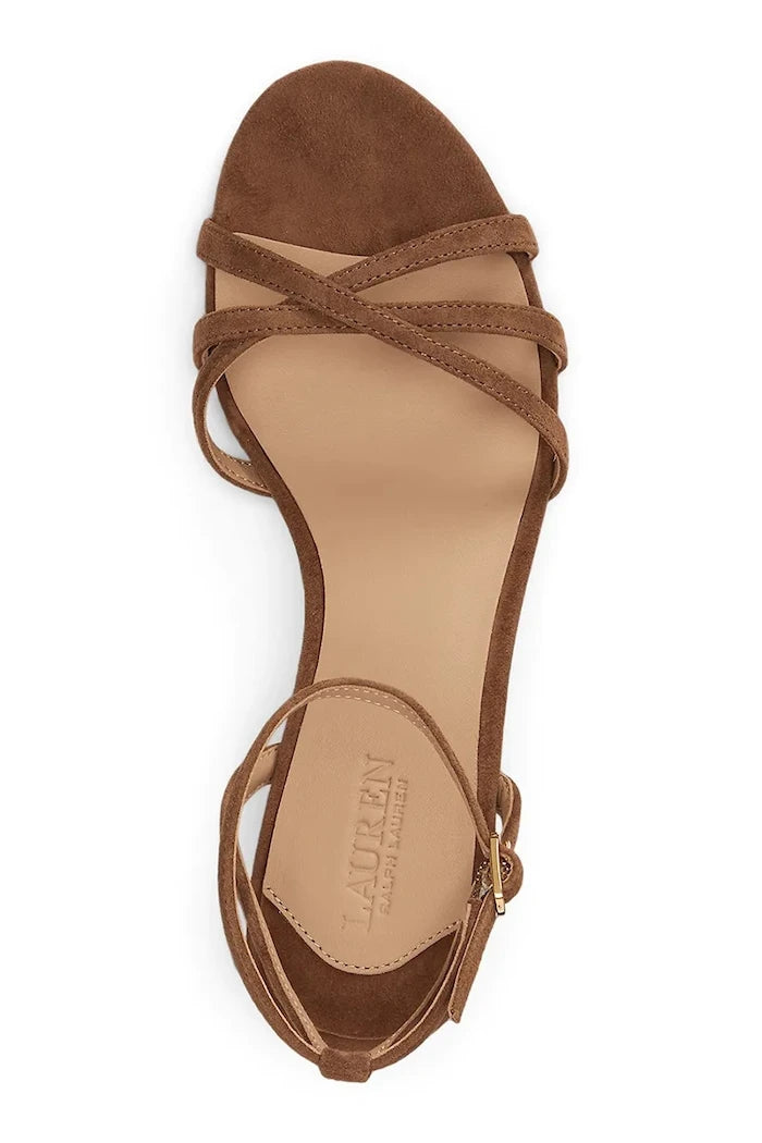 Lauren Ralph Lauren süet ince topuklu sandaletler Kendyl Kttn