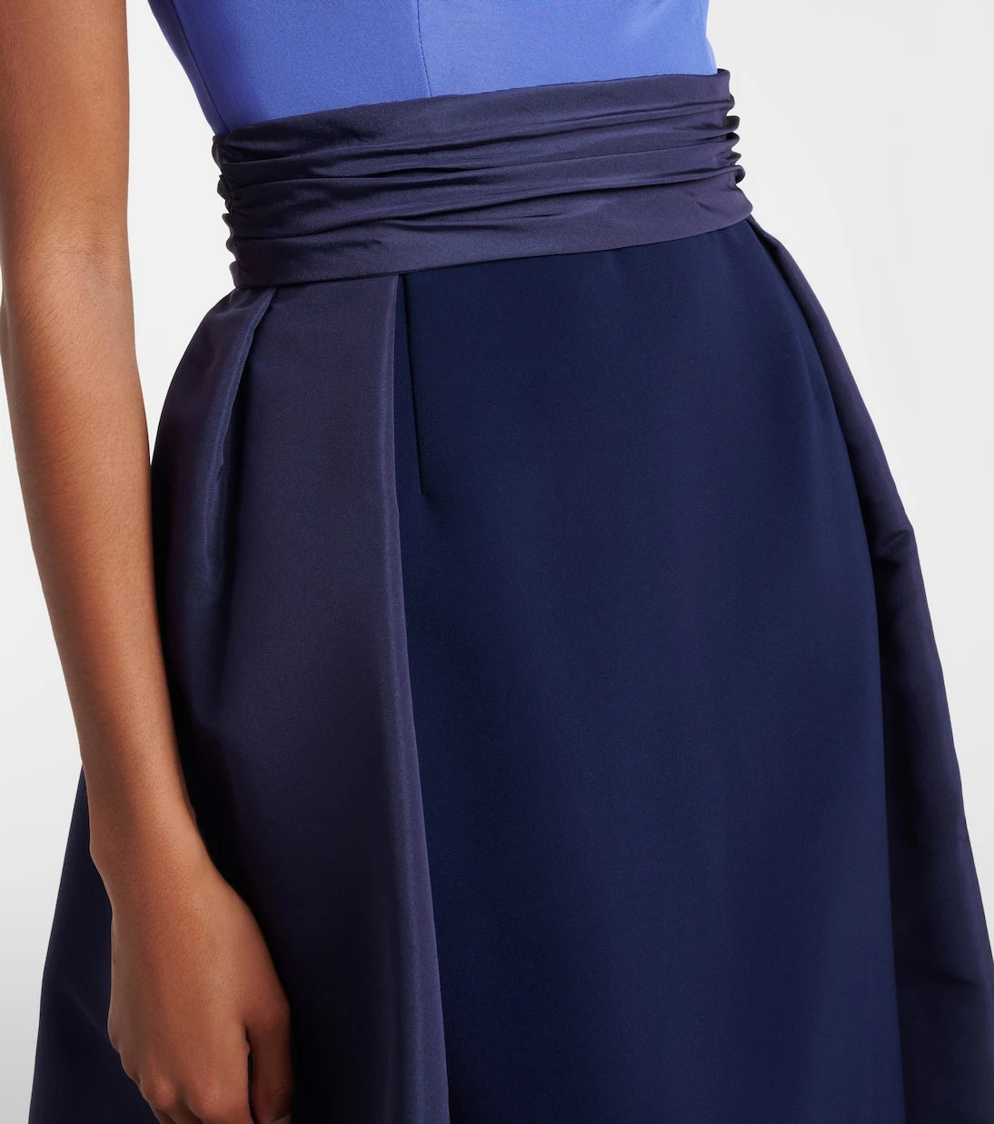 Carolina Herrera - Colorblocked silk faille gown