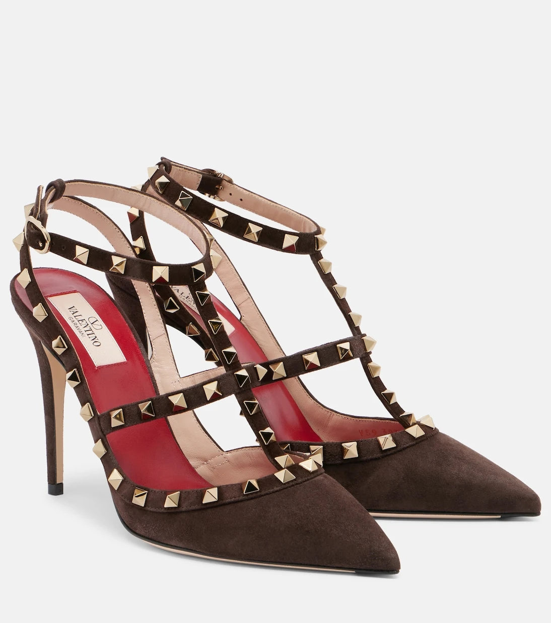 Valentino Garavani - Rockstud suede pumps