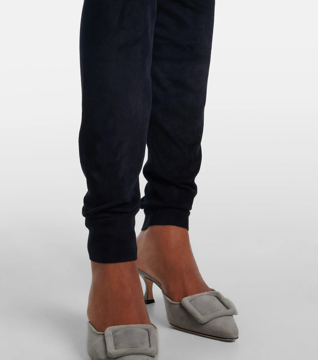 Stouls - Carolyn mid-rise suede leggings