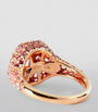 Rose Gold and Pink Sapphire New Modern Pinky Ring