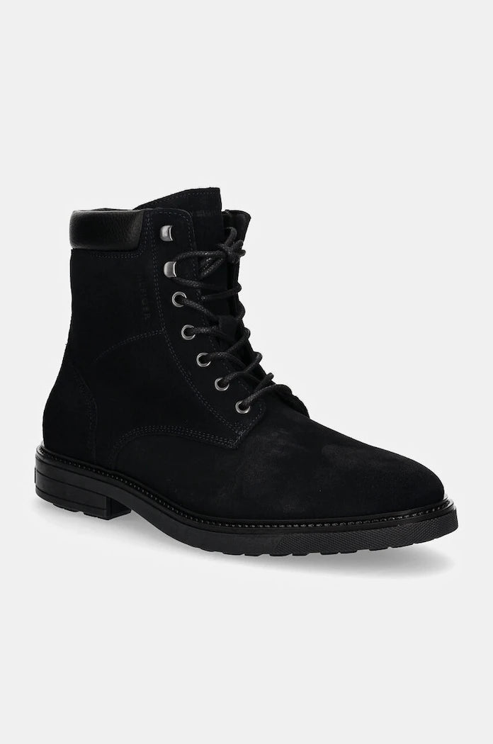 Велурени боти Tommy Hilfiger HILFIGER OUTDOOR SUEDE BOOT