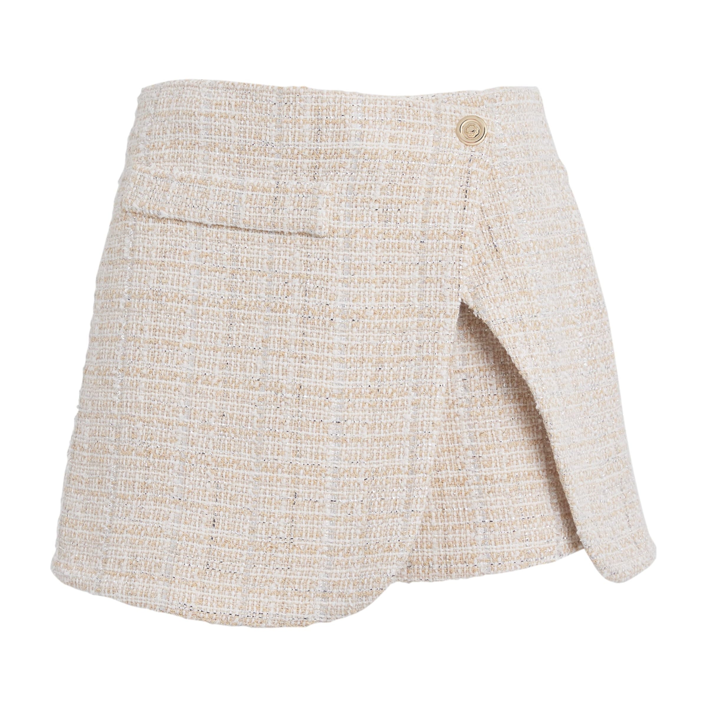 Maje Neutral Tweed Skort