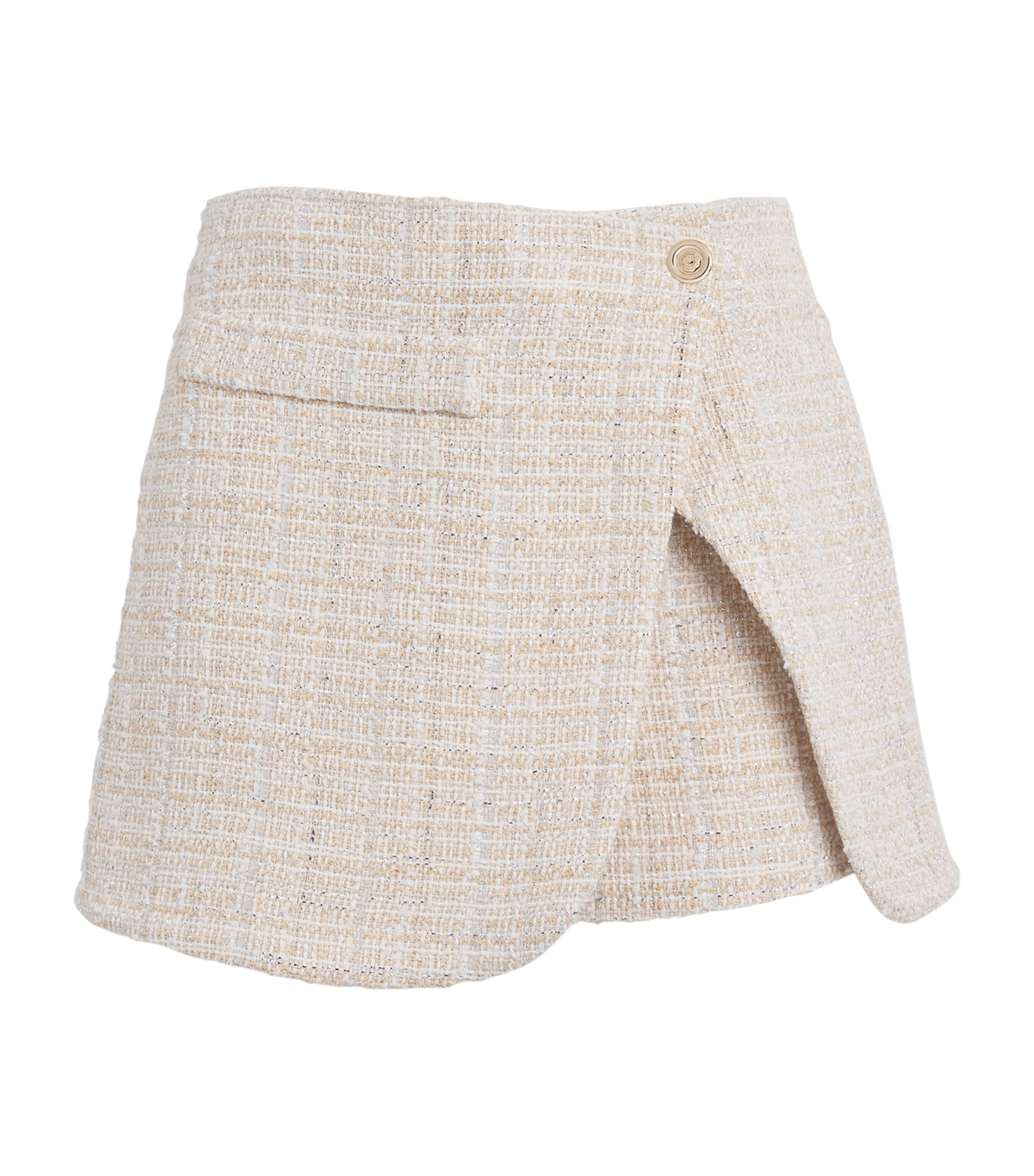 Maje Neutral Tweed Skort