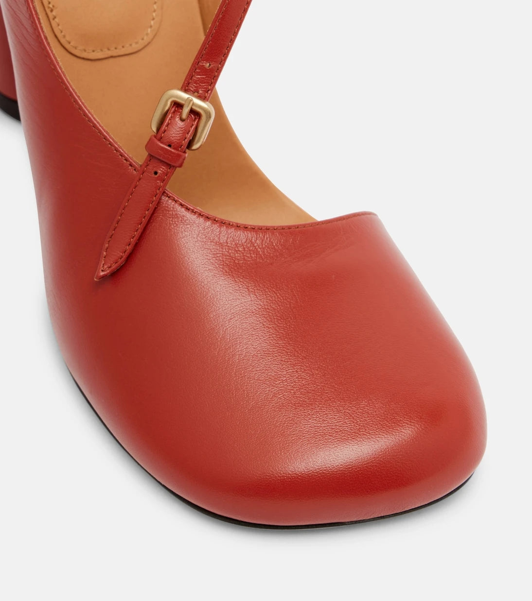Dries Van Noten - 95 leather slingback pumps