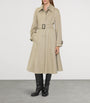 Beige Gabardine Ellingham Long Car Coat