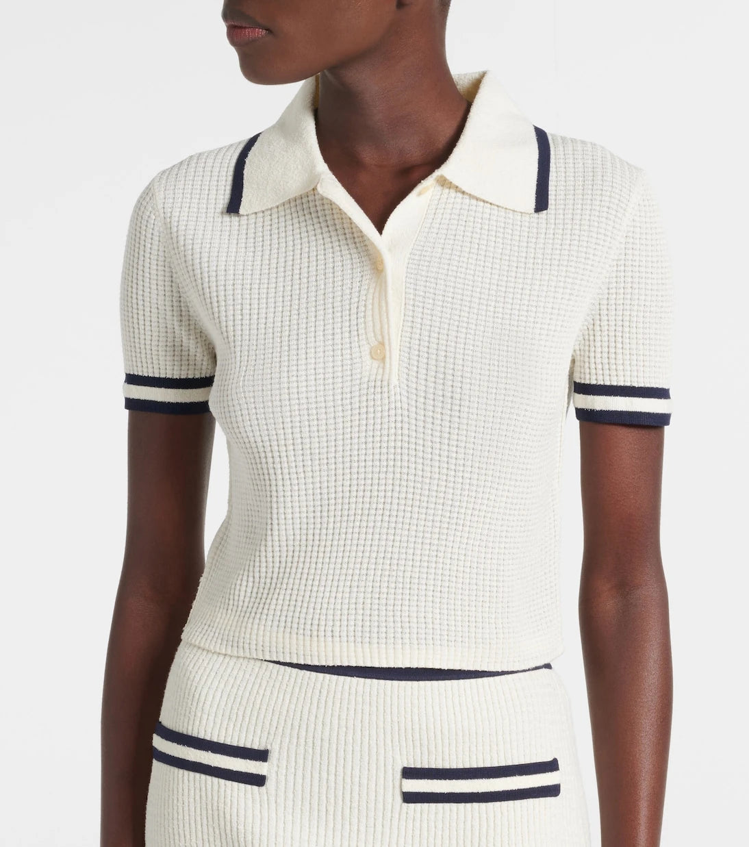 Simkhai - Whitten bouclé polo shirt