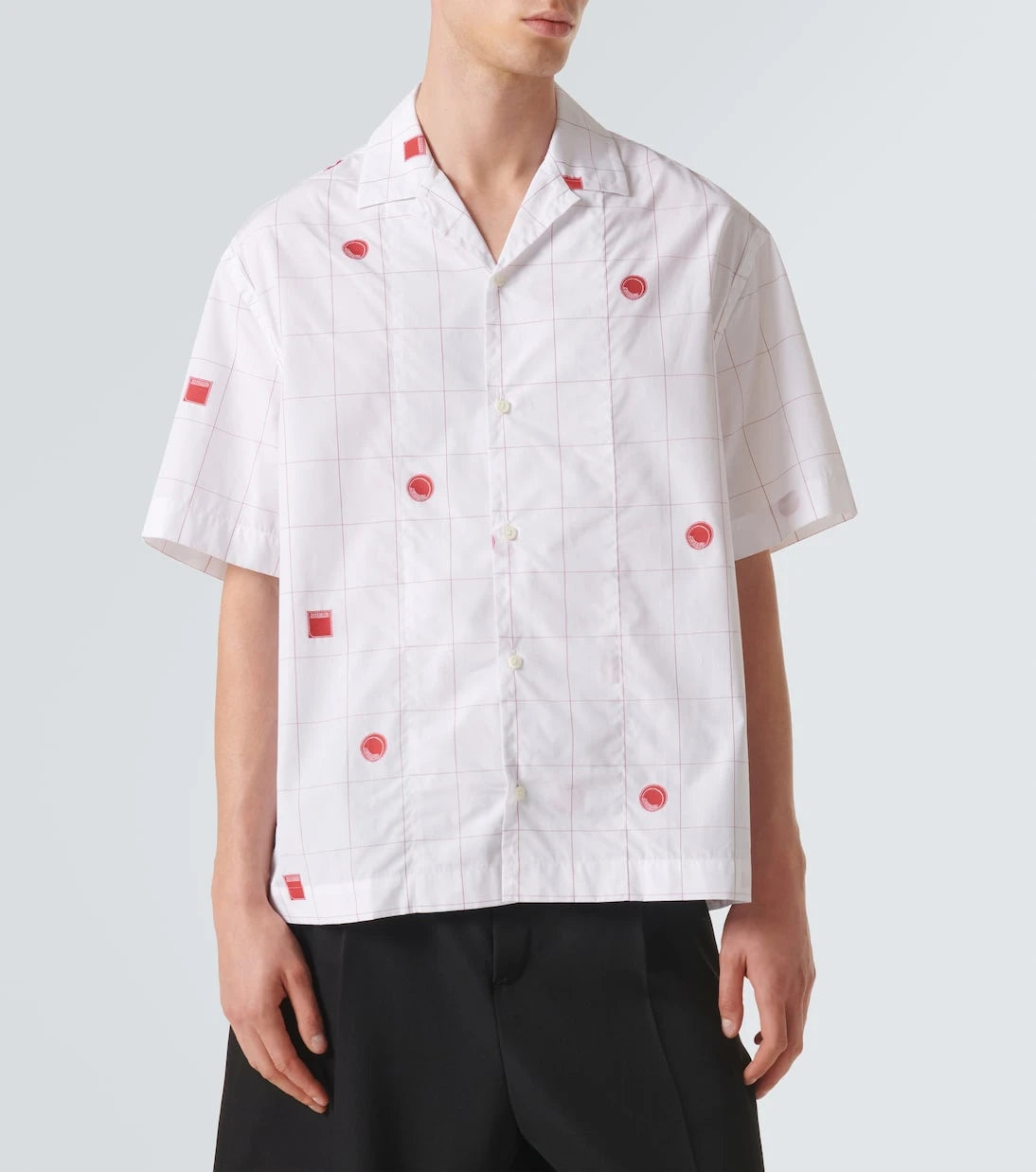 Jacquemus - Checked cotton jacquard bowling shirt