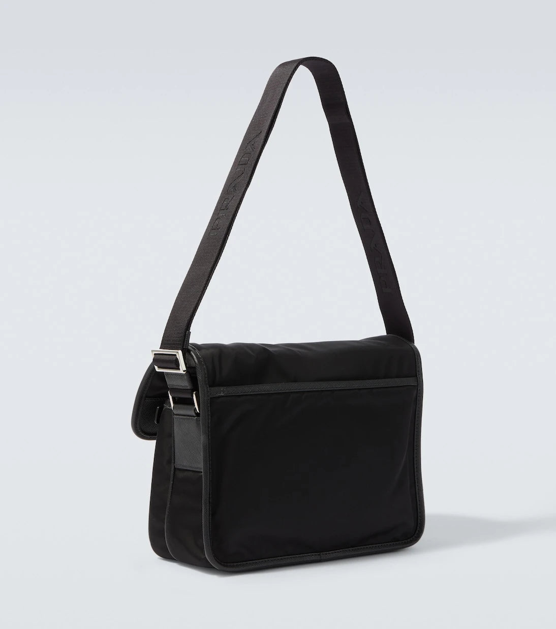 Prada - Re-Nylon leather-trimmed shoulder bag