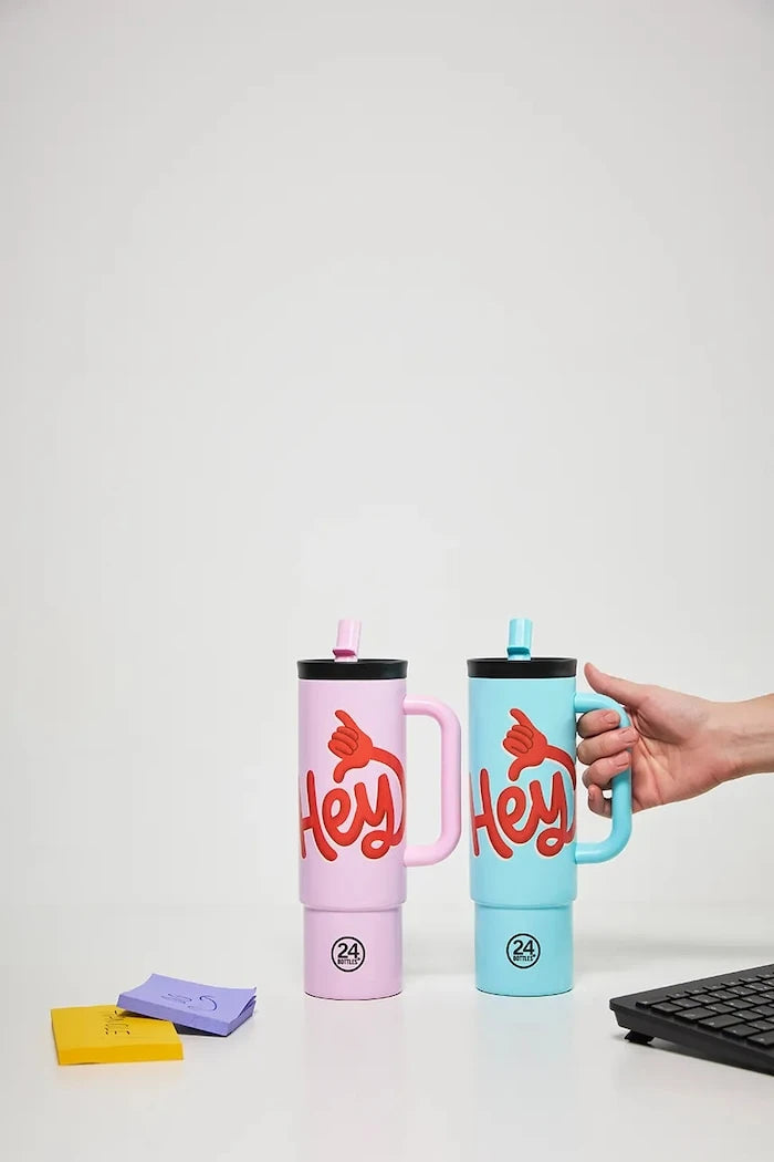 Термочаша 24bottles Straw 800ml Blue