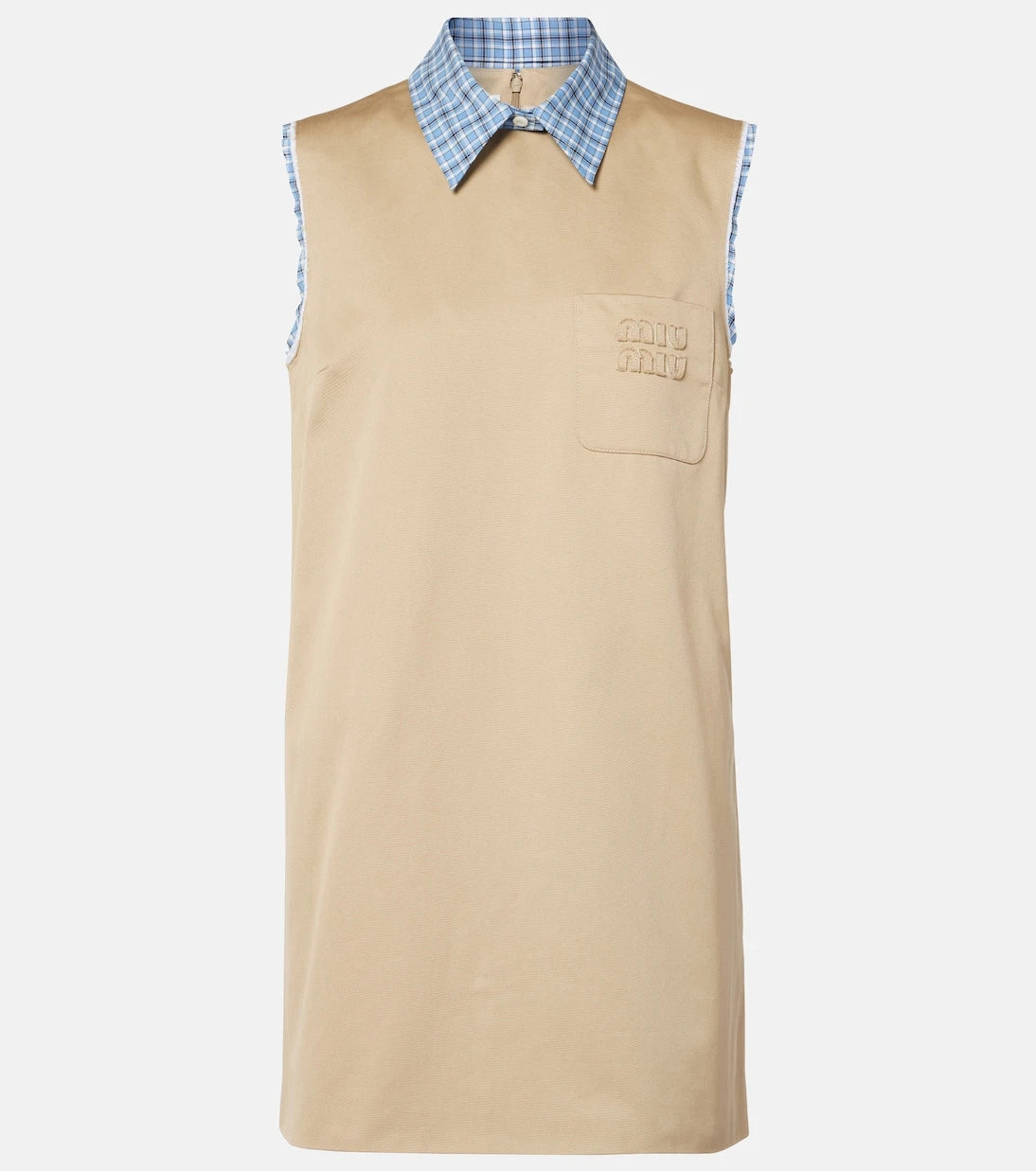 Miu Miu - Logo cotton minidress