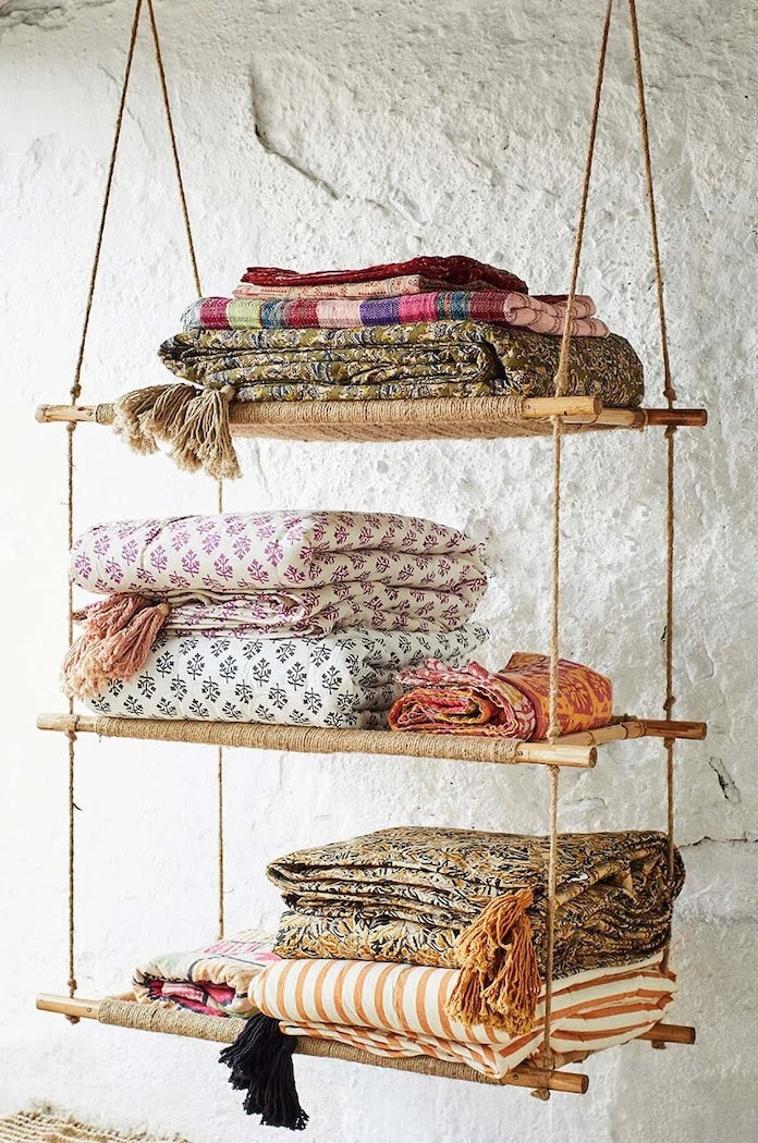 Покривало за легло Madam Stoltz Recycled Kantha