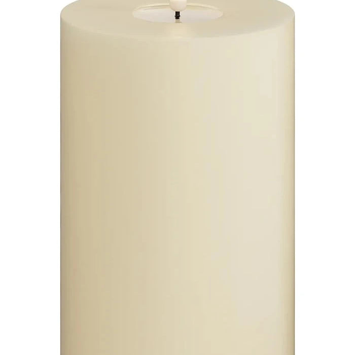 Led свещ Deluxe Homeart Cream Bloklys 10 x 15 cm
