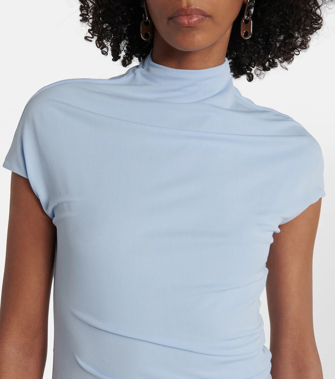 Acne Studios - Asymmetric gathered jersey cocktail dress