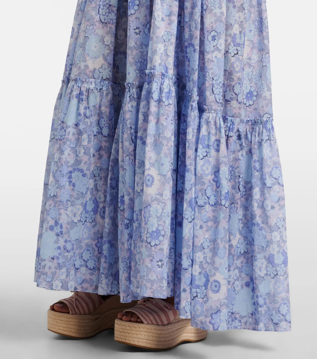 Chloé - Floral cotton voile maxi dress
