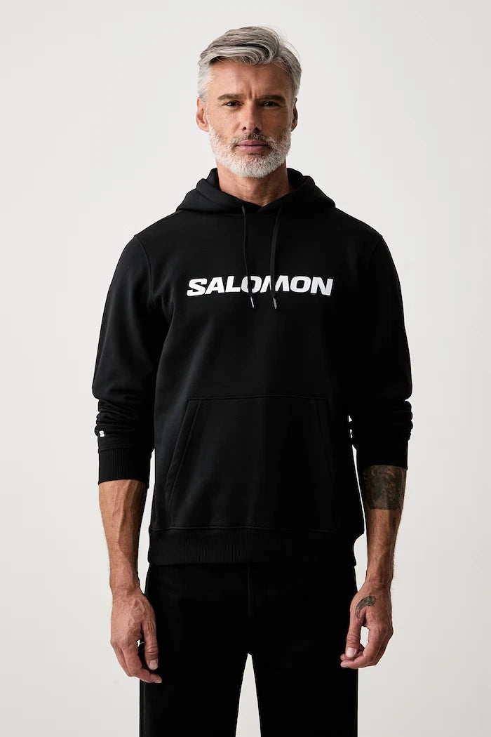 Salomon kapüşonlu erkek pamuklu sweatshirt