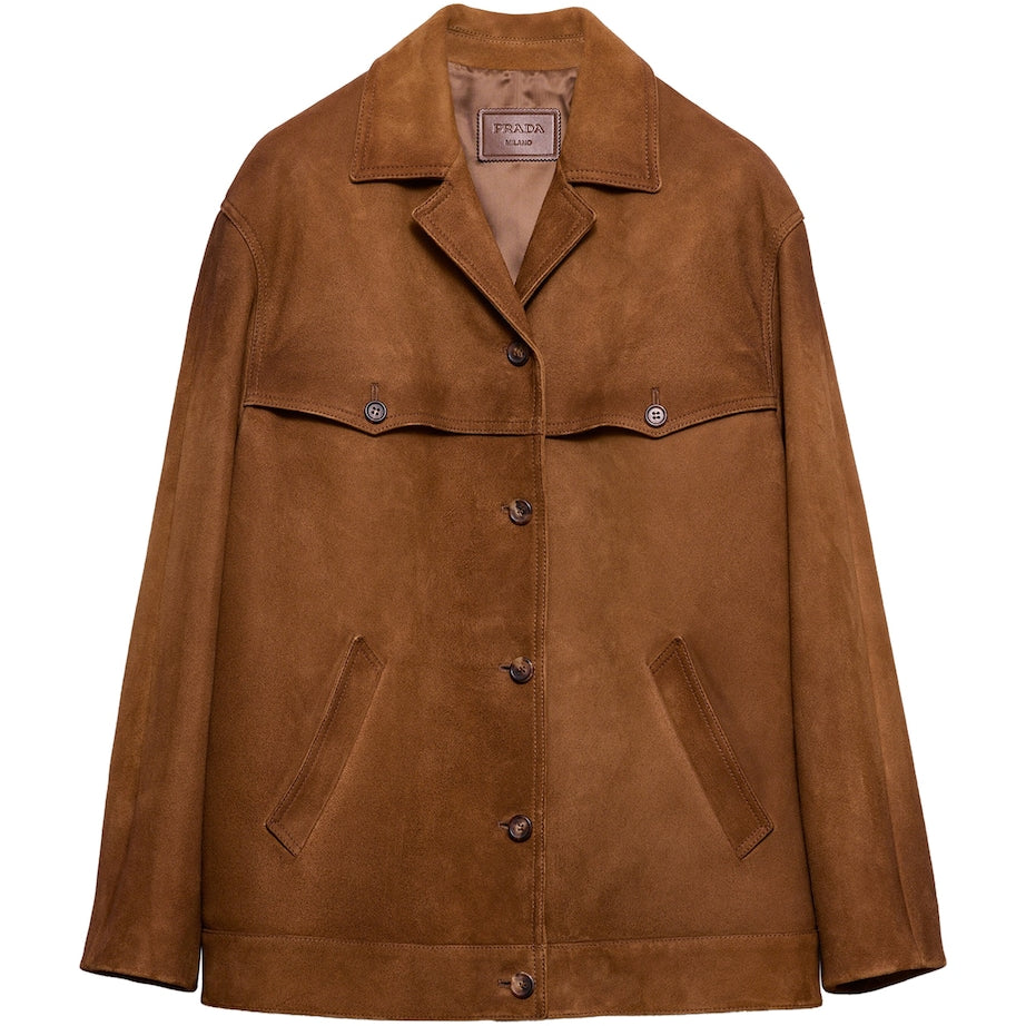 Brown Lambskin Suede Jacket