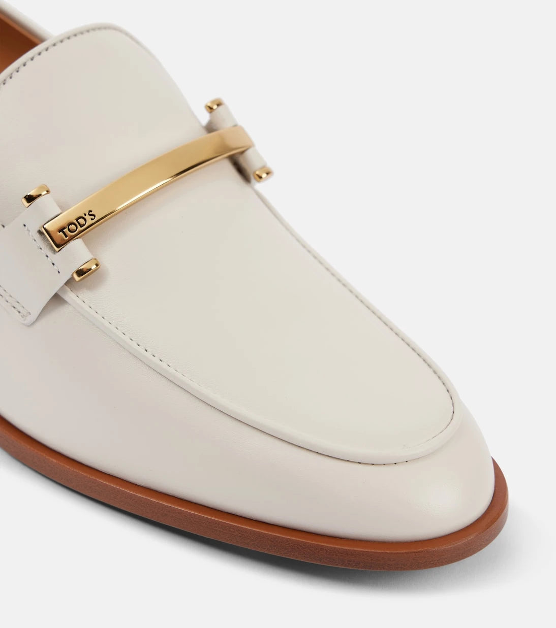 Tod's - حذاء لوفر بكعب من الجلد