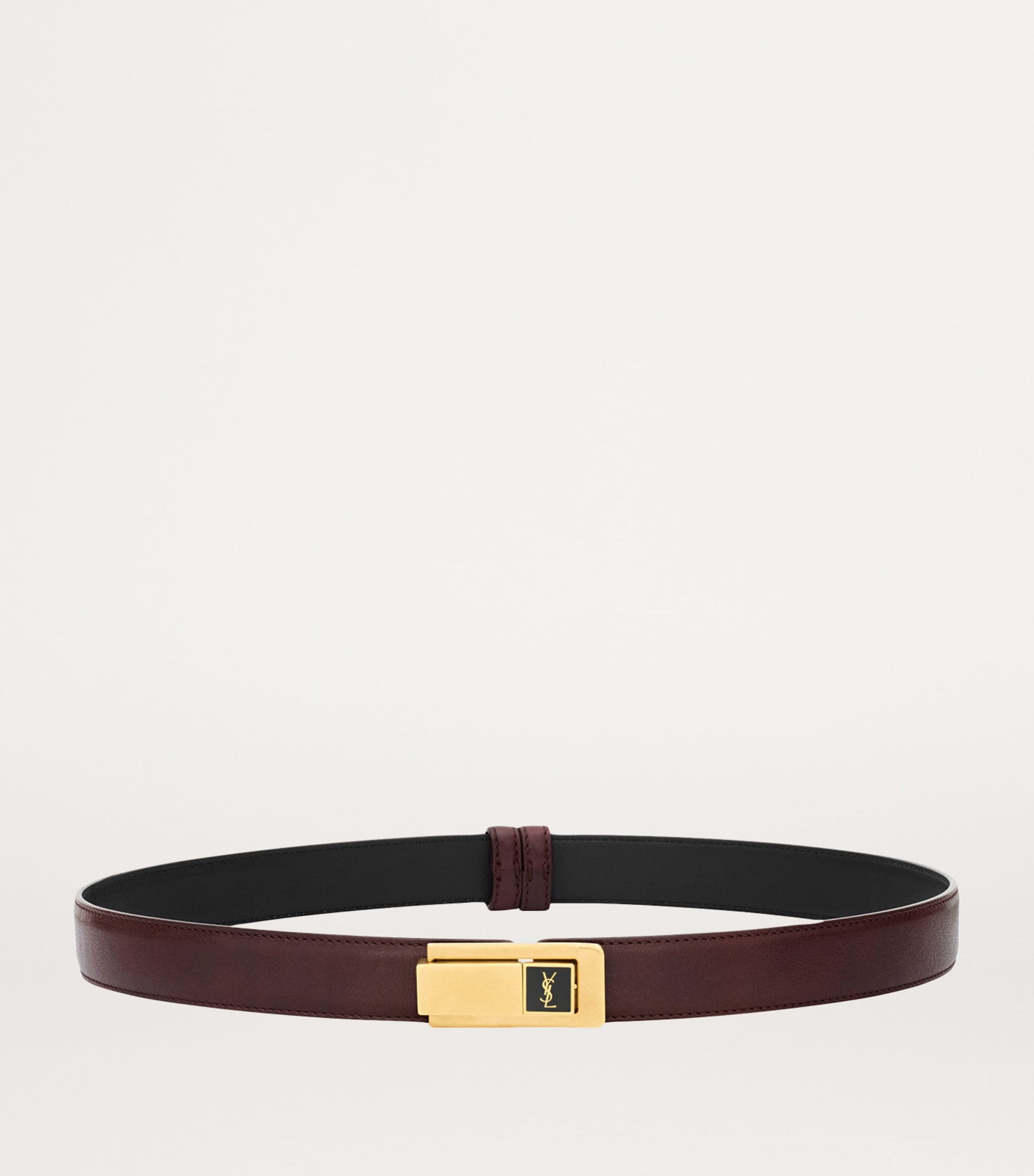Pink Leather Charniere Belt