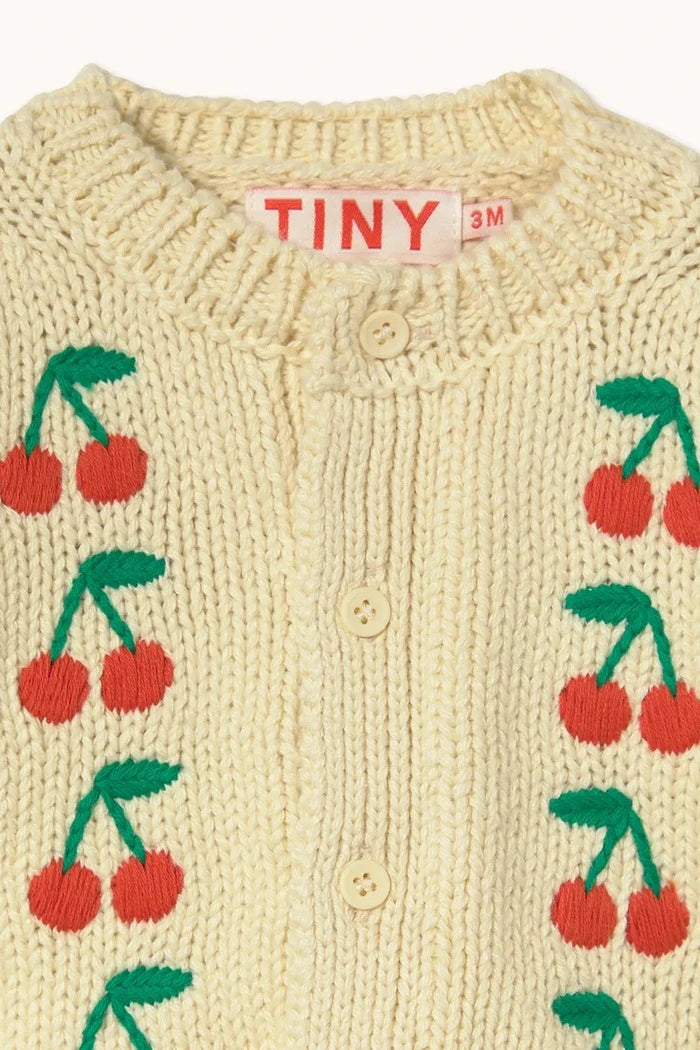 Tinycottons MINI CHERRIES Örme Bebek Hırkası