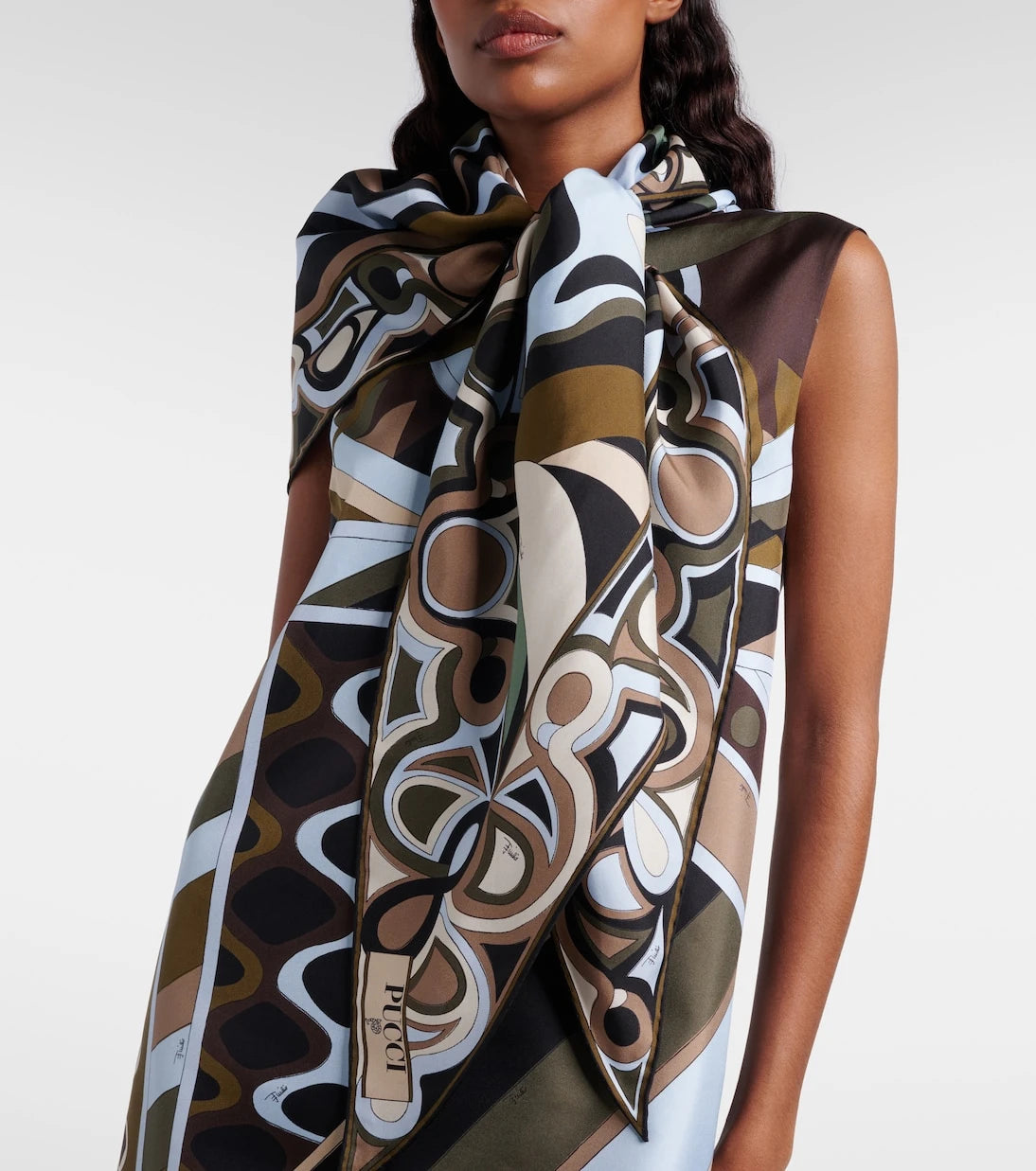Pucci - Marmo silk twill scarf