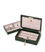 Leather Croc-Embossed Savoy Jewellery Box