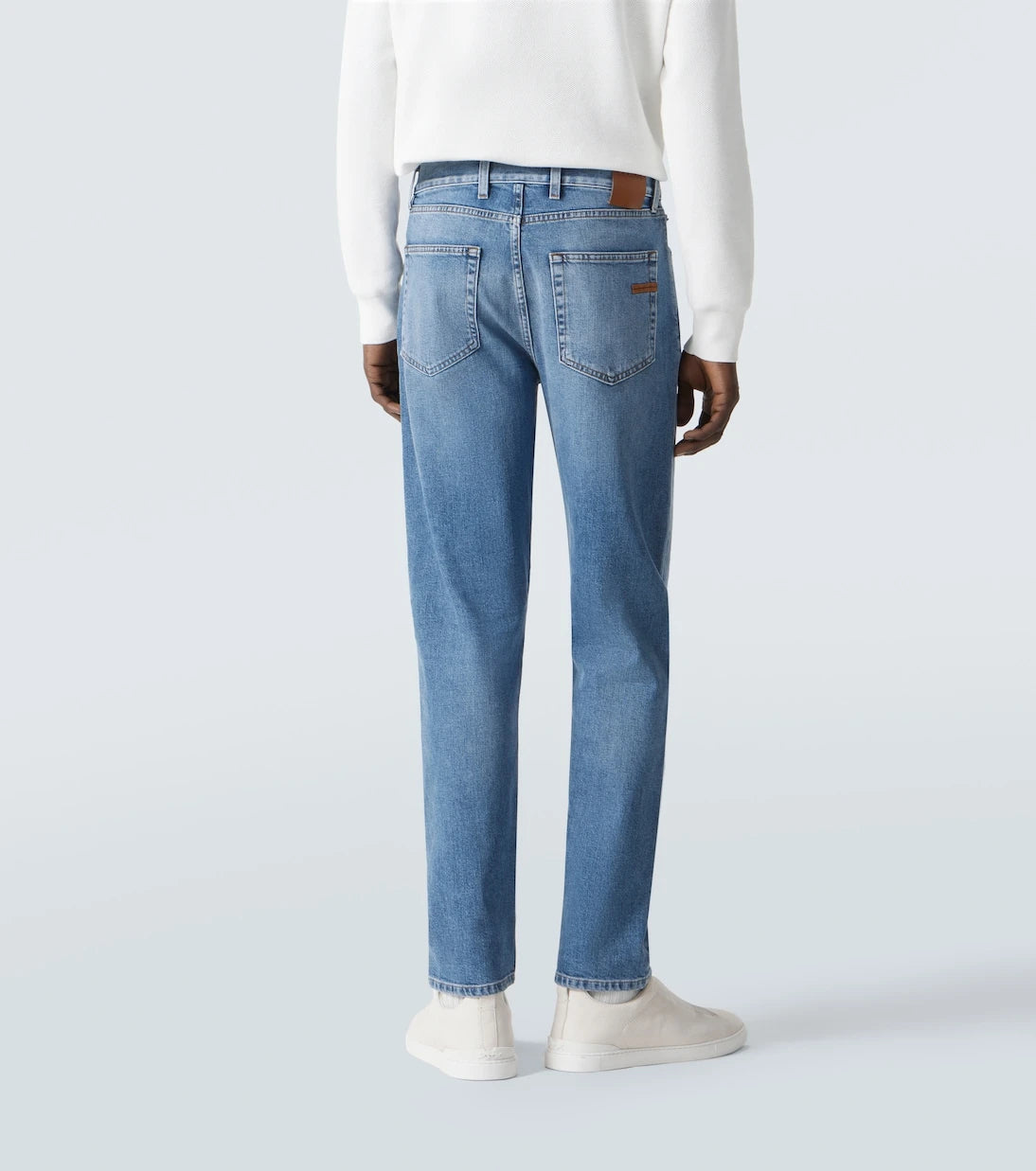 Zegna - High-rise straight jeans